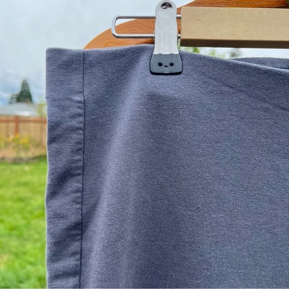 J JILL ~ Pure Jill Grey Pima Cotton Spandex Slim-Leg Cropped Lounge Pant - Picture 6 of 13